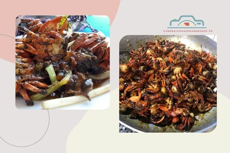 Ba khía rang mỡ hành