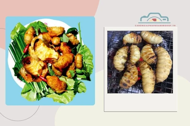 Đuông chà là nướng và chiên